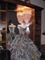 My chandelier on display at Gentille Allouette in Gastown Vancouver alongside this amazing dress made from newspapers by Angela Bright. I was very excited as to how well the dress and the chandelier went together in conceptual styles.